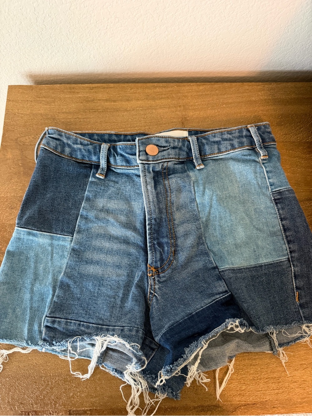 Dear John Dark and Light Blue Denim Waistband Detail